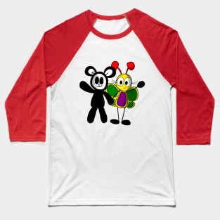 Baby Lamb and Belle Waving Baseball T-Shirt